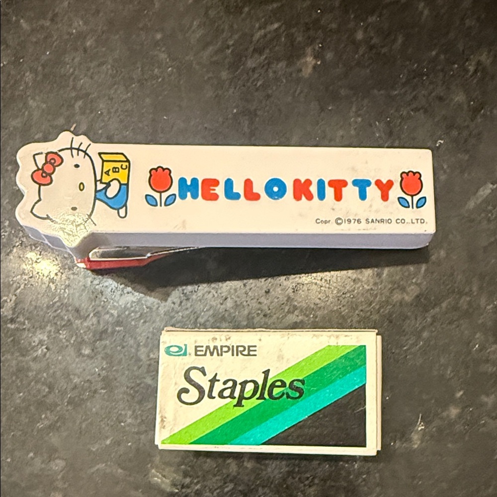 Hello Kitty vintage stapler 1976